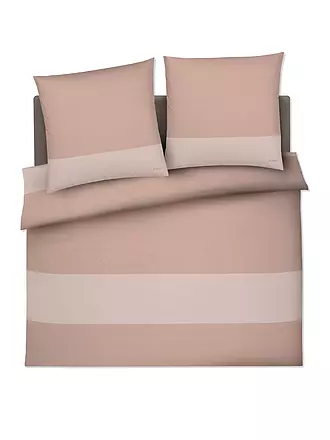 JOOP | Satin Bettwäsche SPLIT 2x 70x90cm / 200x200cm Nude | 